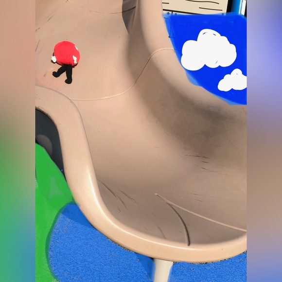 Handmade Knit Wipeout Inspired Ballsy Character Plush Decor TV Show OOAK - Picture 7 of 11